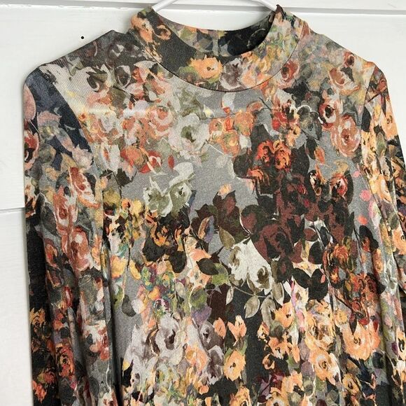 Uncle Frank Abstract Floral Long Sleeve Dress Size Small - Picture 3 of 9